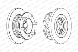 DISC FRANA FERODO FCR313A - Compatibil cu IVECO