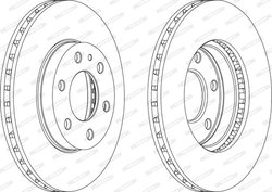 DISC FRANA FERODO FCR314A - Compatibil cu IVECO