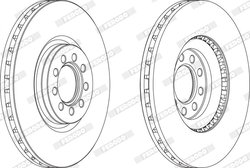 DISC FRANA FERODO FCR317A - Compatibil cu IVECO