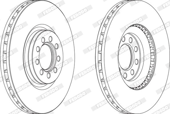 DISC FRANA FERODO FCR317A - Compatibil cu IVECO