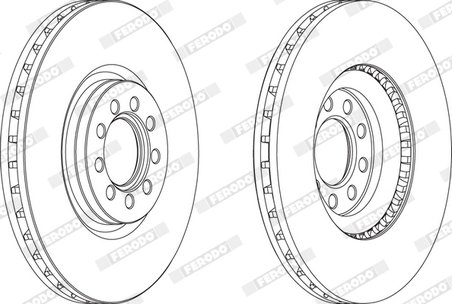 DISC FRANA FERODO FCR317A - Compatibil cu IVECO