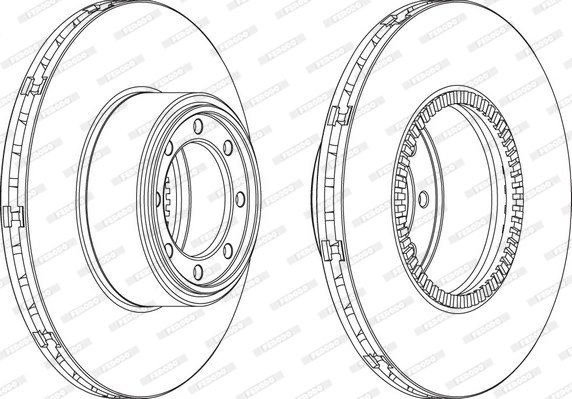DISC FRANA FERODO FCR321A - Compatibil cu IVECO