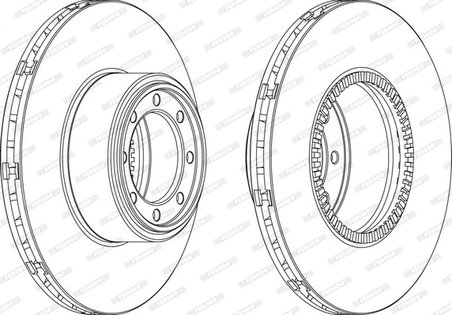 DISC FRANA FERODO FCR321A - Compatibil cu IVECO
