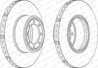 DISC FRANA FERODO FCR321A - Compatibil cu IVECO