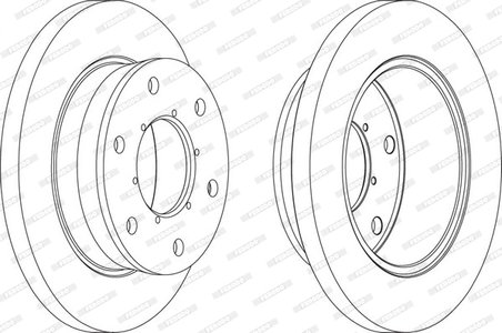 DISC FRANA FERODO FCR343A - Compatibil cu IVECO