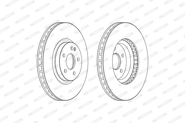 DISC FRANA FERODO FCR379A - Compatibil cu MERCEDES-BENZ