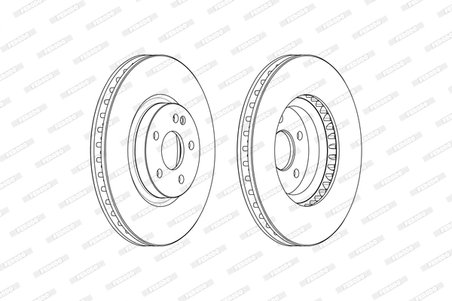 DISC FRANA FERODO FCR379A - Compatibil cu MERCEDES-BENZ