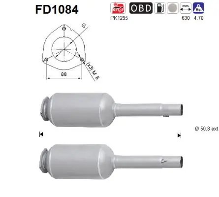 FILTRU DE PARTICULE AS FD1084 - Compatibil cu ALFA ROMEO, FIAT
