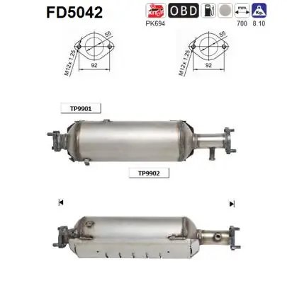 Filtru de particule AS FD5042