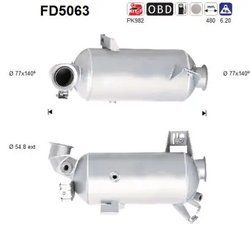 FILTRU DE PARTICULE AS FD5063 - Compatibil cu VW