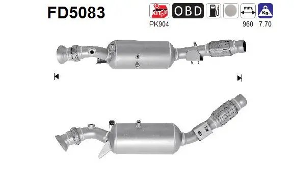 FILTRU DE PARTICULE AS FD5083 - Compatibil cu MERCEDES-BENZ