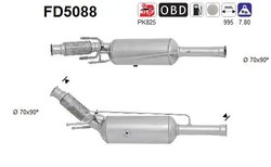 FILTRU DE PARTICULE AS FD5088 - Compatibil cu CITROEN, PEUGEOT