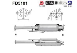 FILTRU DE PARTICULE AS FD5101 - Compatibil cu FORD