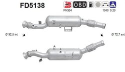 FILTRU DE PARTICULE AS FD5138 - Compatibil cu MERCEDES-BENZ