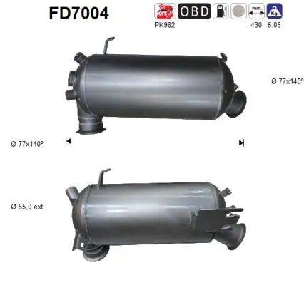 FILTRU DE PARTICULE AS FD7004 - Compatibil cu VW
