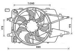 Ventilator radiator racire Ava Quality Cooling FD7577