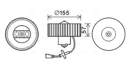 VENTILATOR HABITACLU AVA QUALITY COOLING FD8568 - Compatibil cu FORD, MAZDA