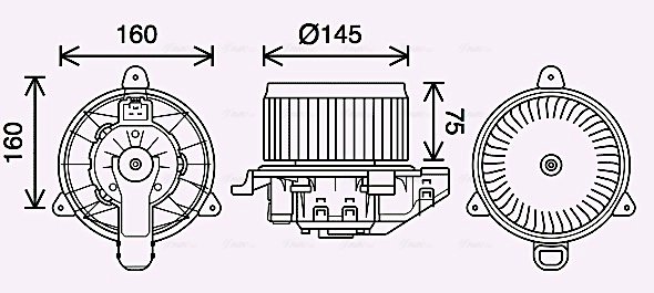 Ventilator habitaclu Ava Quality Cooling FD8626