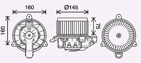Ventilator habitaclu Ava Quality Cooling FD8626