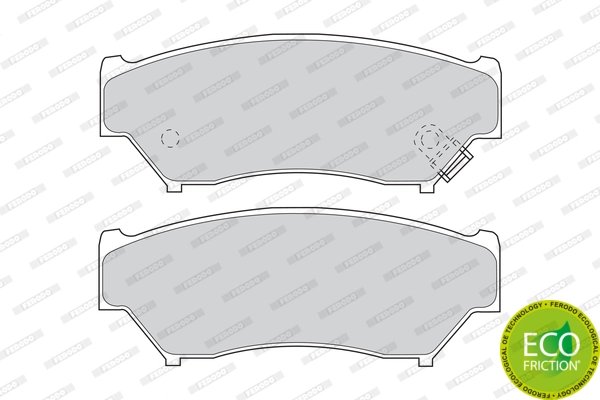 SET PLACUTE FRANA FERODO FDB1020 - Compatibil cu GEO, SUZUKI