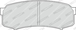 SET PLACUTE FRANA FERODO FDB1021 - Compatibil cu LEXUS, MITSUBISHI, TOYOTA