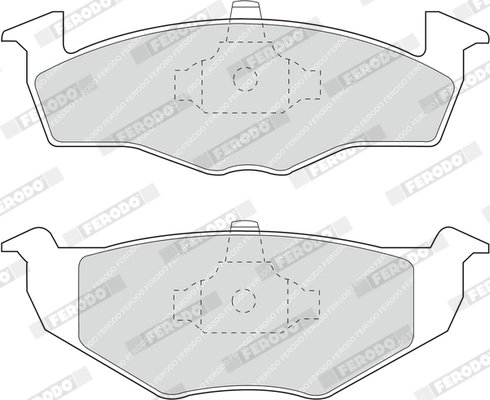 SET PLACUTE FRANA FERODO FDB1054 - Compatibil cu SEAT, VW