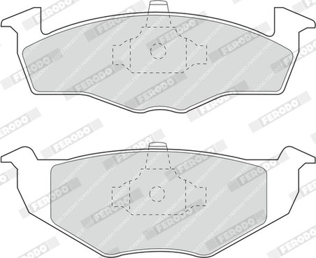 SET PLACUTE FRANA FERODO FDB1054 - Compatibil cu SEAT, VW