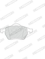 SET PLACUTE FRANA FERODO FDB1055 - Compatibil cu FORD, SEAT, VW