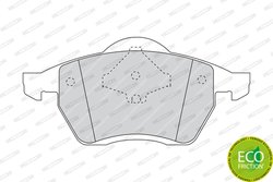 SET PLACUTE FRANA FERODO FDB1055 - Compatibil cu FORD, SEAT, VW