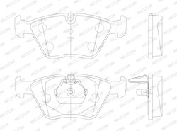 SET PLACUTE FRANA FERODO FDB1073 - Compatibil cu BMW