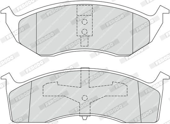 Set placute frana Ferodo FDB1098