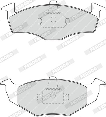 Set placute frana Ferodo FDB1101