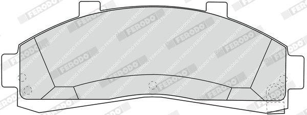 SET PLACUTE FRANA FERODO FDB1129 - Compatibil cu FORD, FORD AUSTRALIA, FORD USA, MAZDA