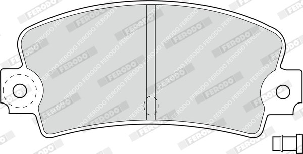 SET PLACUTE FRANA FERODO FDB114 - Compatibil cu ALPINE, DACIA, FIAT, LOTUS, RENAULT, TALBOT