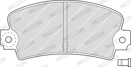 SET PLACUTE FRANA FERODO FDB114 - Compatibil cu ALPINE, DACIA, FIAT, LOTUS, RENAULT, TALBOT