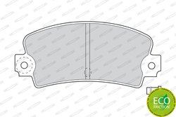 SET PLACUTE FRANA FERODO FDB114 - Compatibil cu ALPINE, DACIA, FIAT, LOTUS, RENAULT, TALBOT