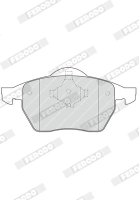 SET PLACUTE FRANA FERODO FDB1167 - Compatibil cu AUDI, VW