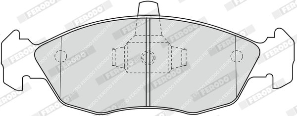 SET PLACUTE FRANA FERODO FDB1168 - Compatibil cu CITROEN, PEUGEOT