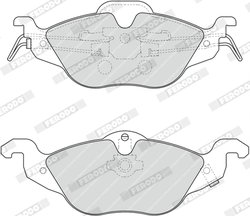 Set placute frana Ferodo FDB1293