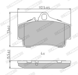 Set placute frana Ferodo FDB1308