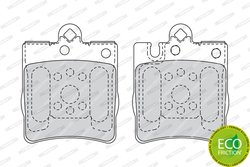 Set placute frana Ferodo FDB1322
