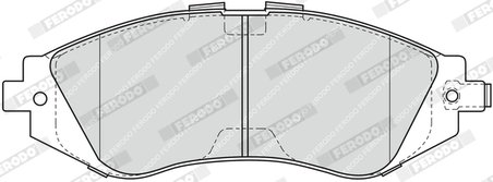 SET PLACUTE FRANA FERODO FDB1369 - Compatibil cu CHEVROLET, DAEWOO, HYUNDAI