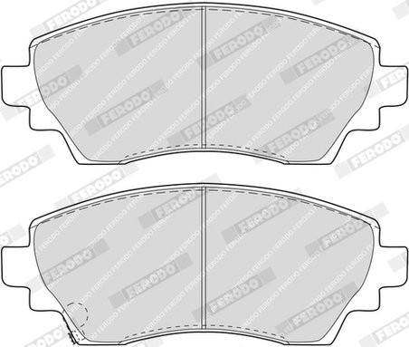 SET PLACUTE FRANA FERODO FDB1391 - Compatibil cu TOYOTA