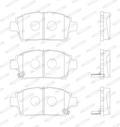 Set placute frana Ferodo FDB1392