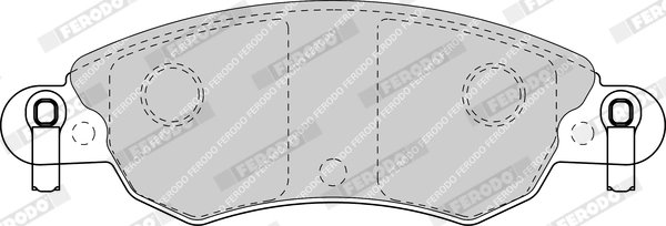 Set placute frana Ferodo FDB1410