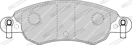 Set placute frana Ferodo FDB1410