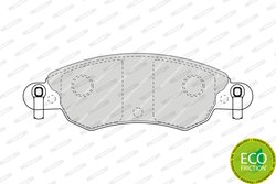 Set placute frana Ferodo FDB1410