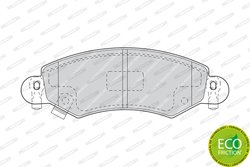 SET PLACUTE FRANA FERODO FDB1423 - Compatibil cu OPEL, SUZUKI, VAUXHALL