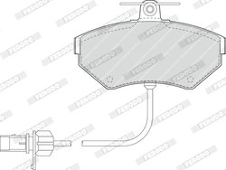 SET PLACUTE FRANA FERODO FDB1451 - Compatibil cu AUDI, VW
