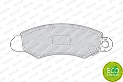 Set placute frana Ferodo FDB1459